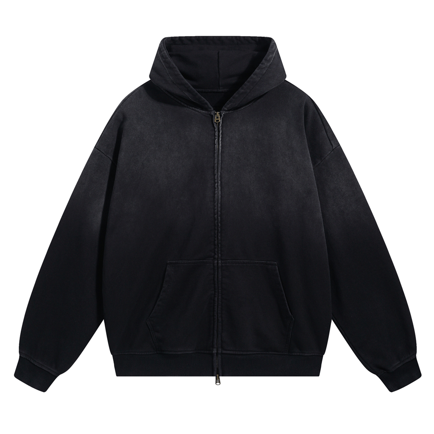 FADED ZIP-UP HOODIE