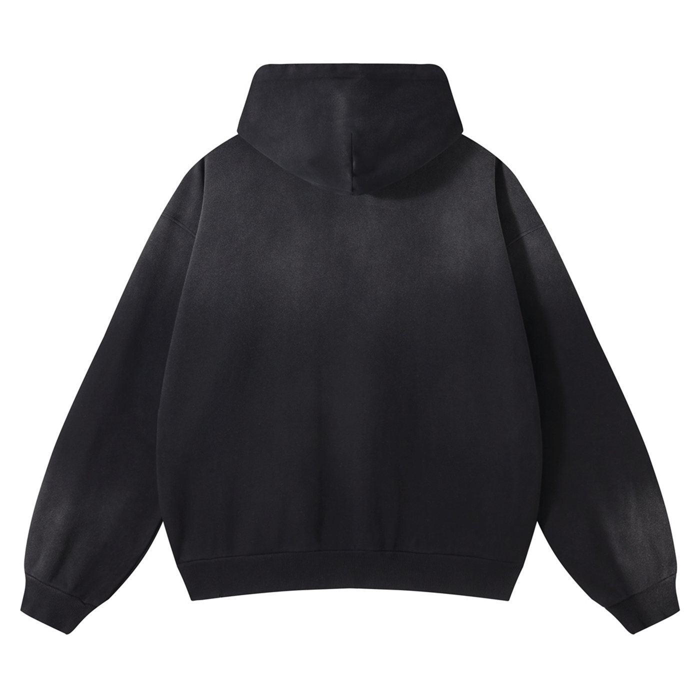 CHARCOAL ZIP-UP HOODIE