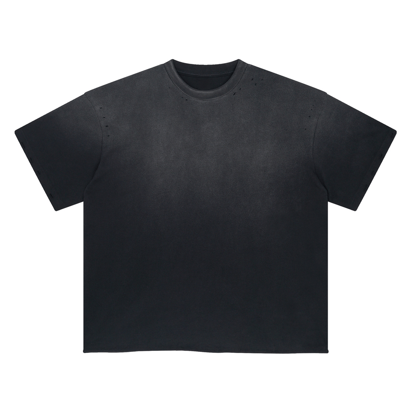 SPRAY WASHED DISTRESSED T-SHIRT