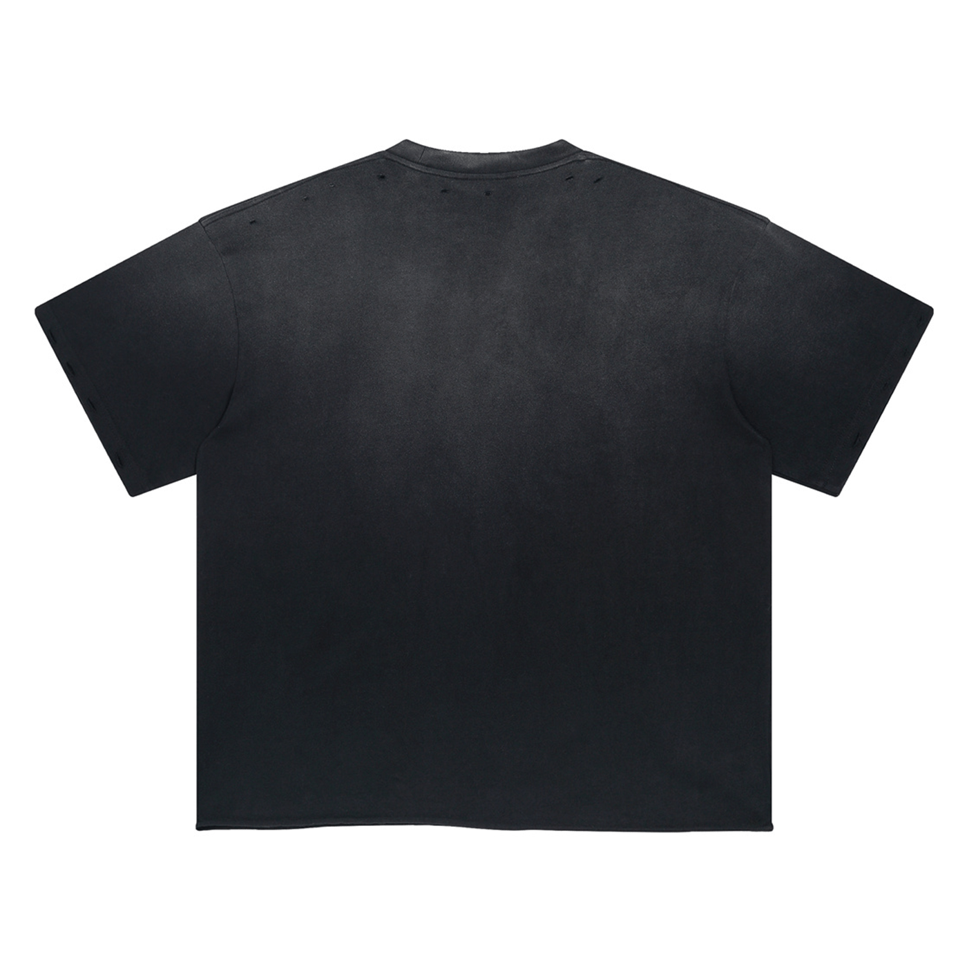 SPRAY WASHED DISTRESSED T-SHIRT