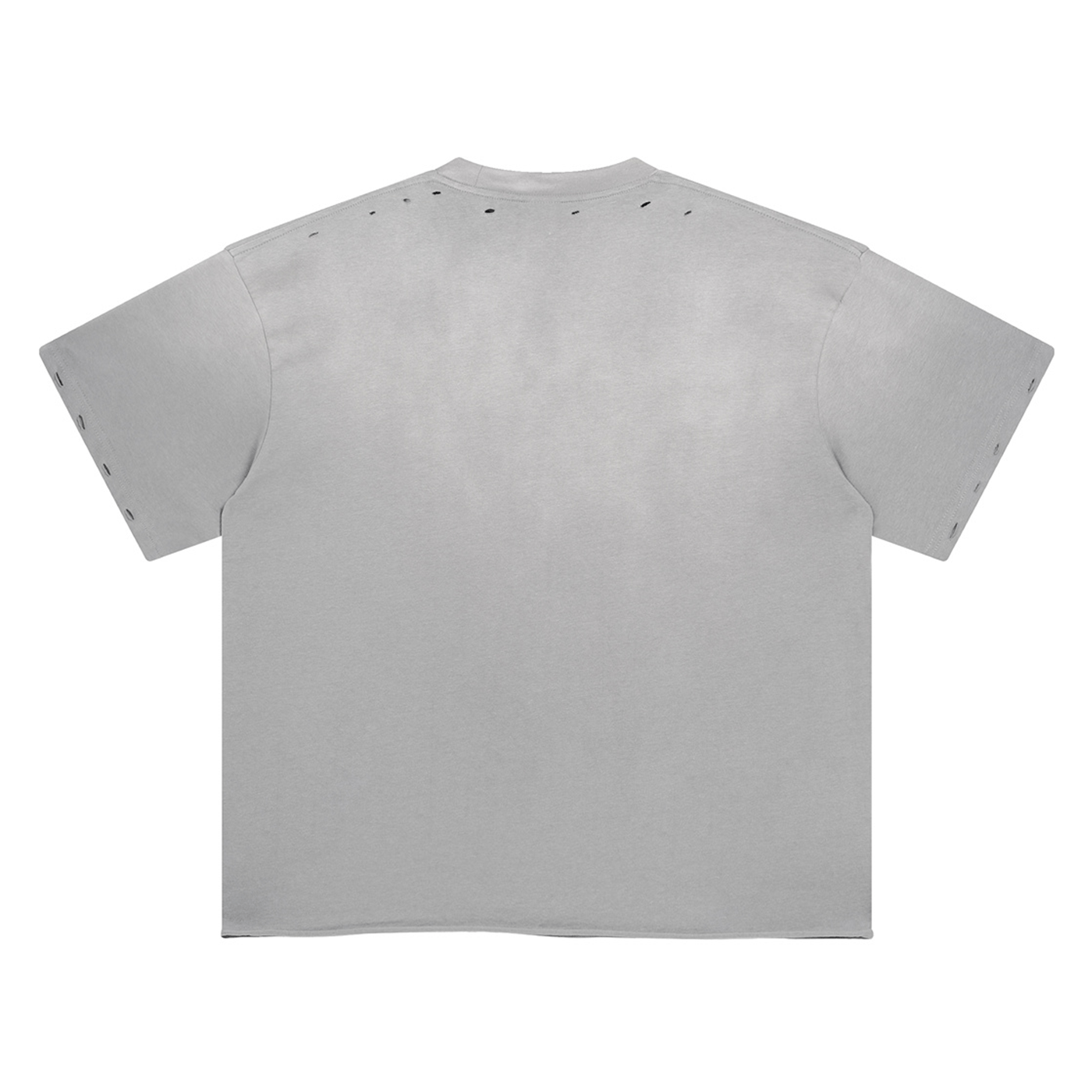 SPRAY WASHED DISTRESSED T-SHIRT