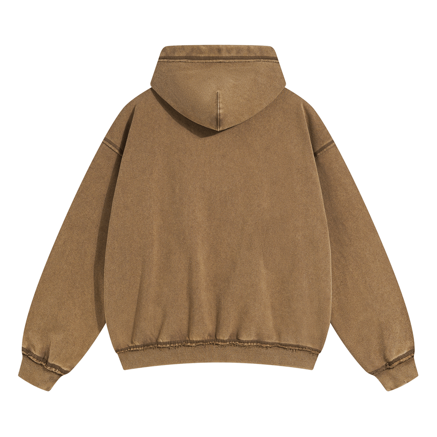 REVERSED ZIP-UP HOODIE