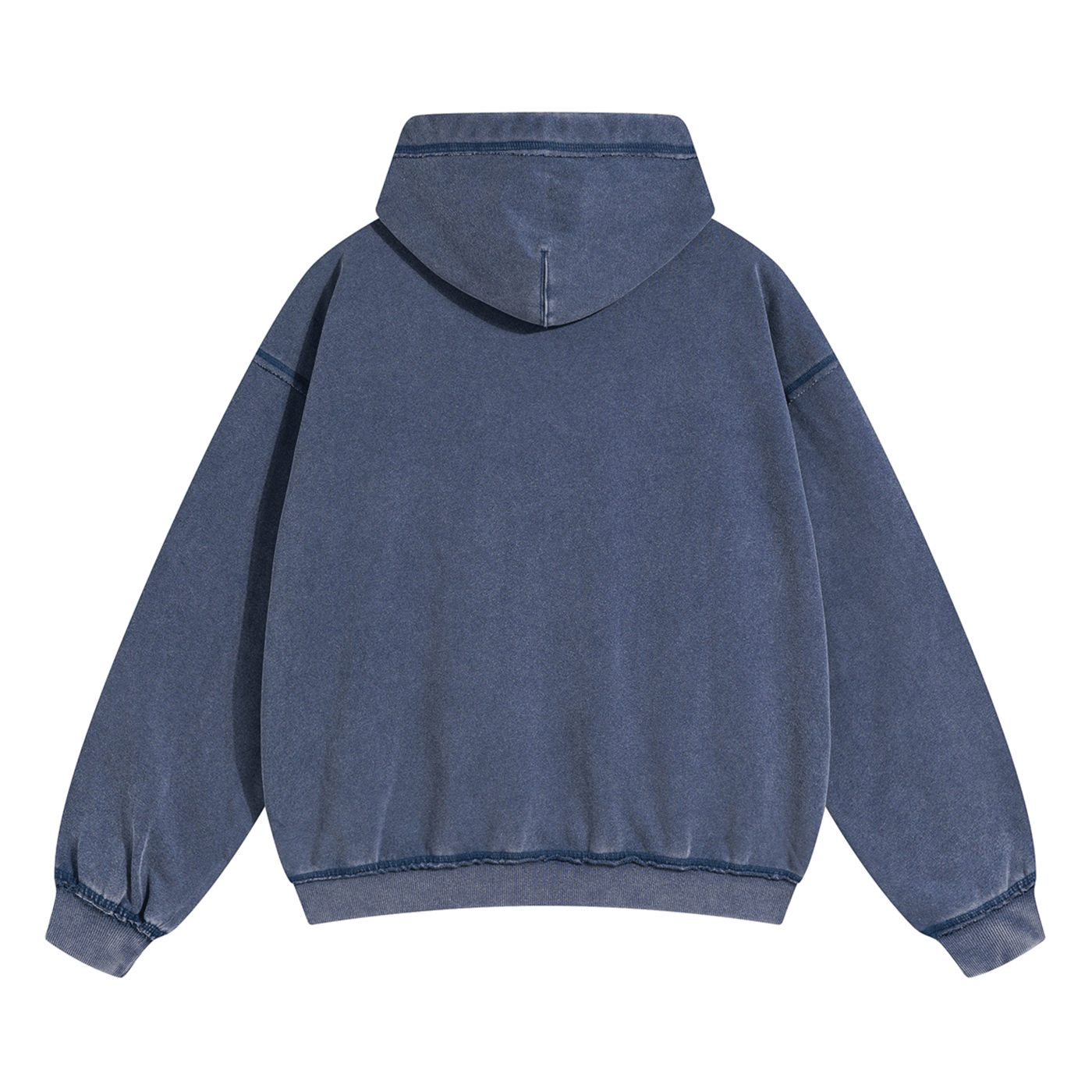 REVERSED ZIP-UP HOODIE