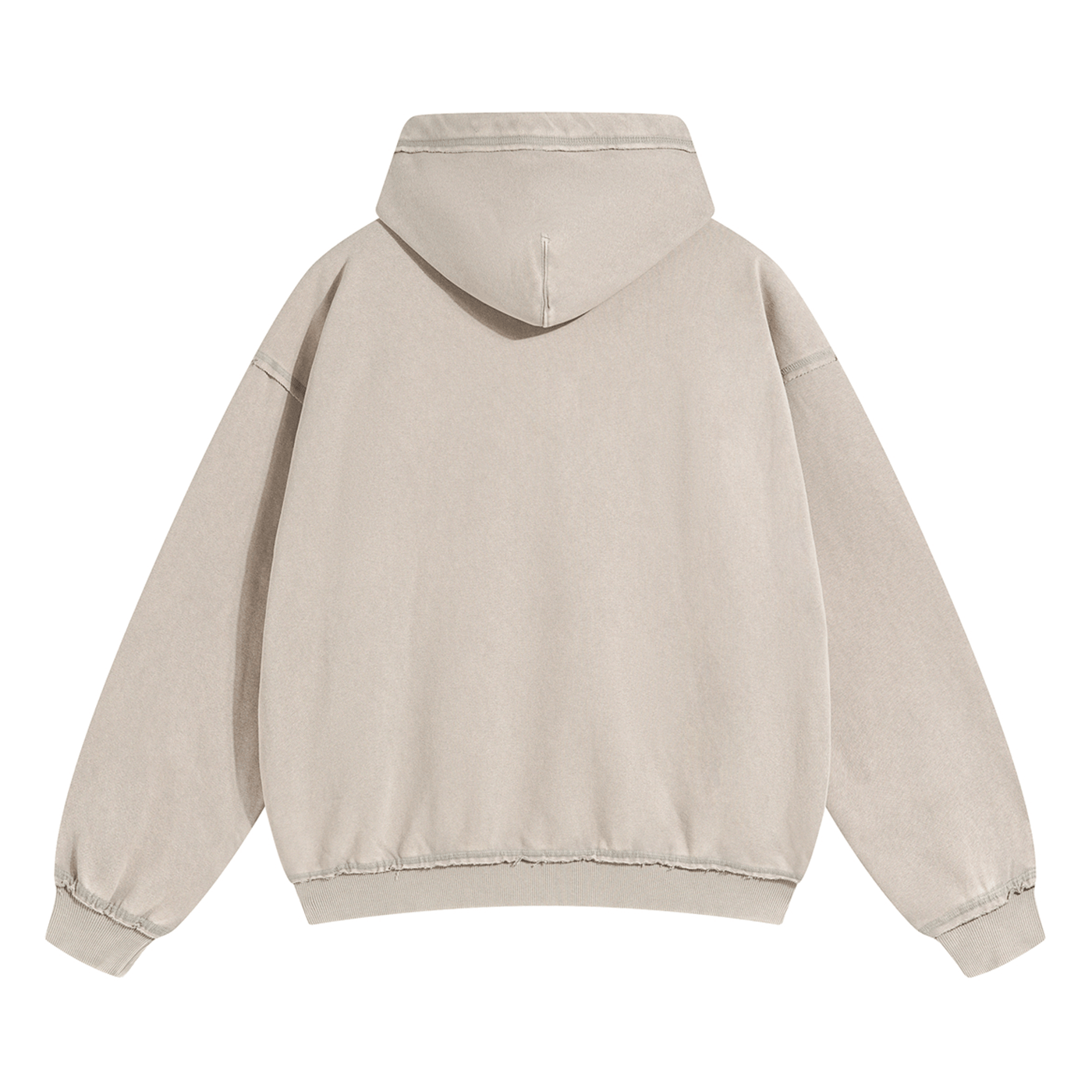 REVERSED ZIP-UP HOODIE