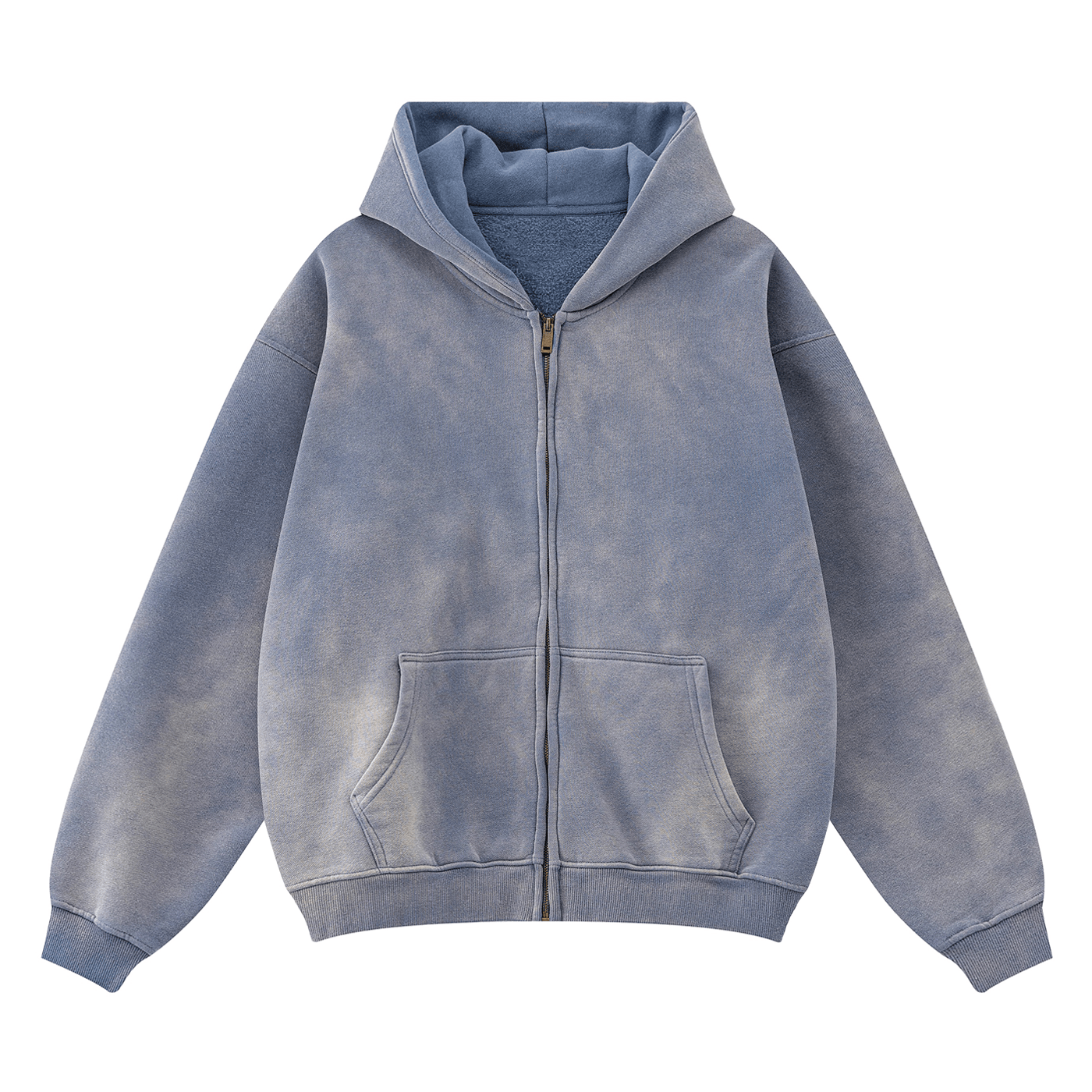 SMOKED ZIP-UP HOODIE