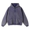 VINTAGE WASHED ZIP-UP HOODIE